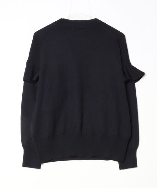 「Rose Tiara」 長袖ニット 42 ネイビー レディース_画像2