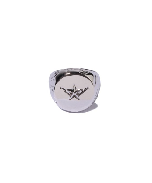 指輪 リング LINE CAMO DEBOSSED BAPE STA SIGNET RING メンズ