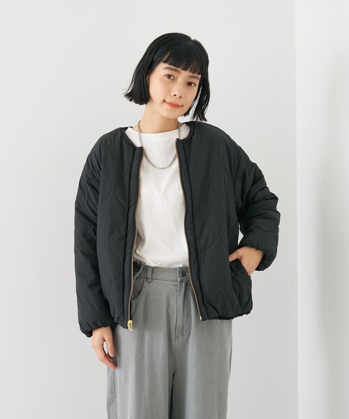 collex（コレックス） ブルゾン アウター キルト×ボアリバーシブル中綿