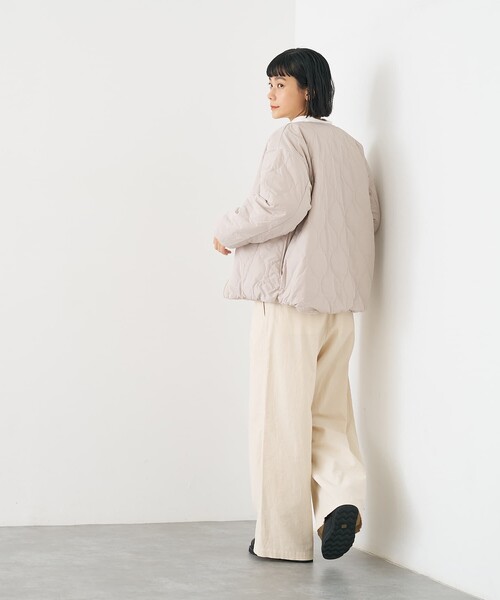 collex（コレックス） ブルゾン アウター キルト×ボアリバーシブル中綿