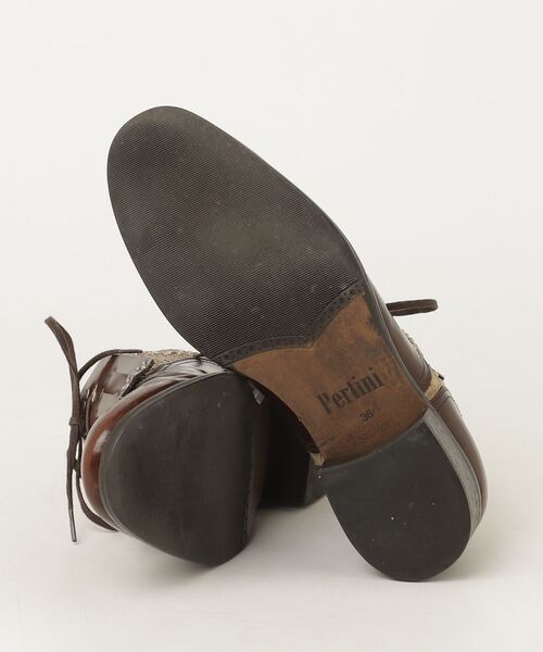 「Pertini」 シューズ 36 ブラウン レディース_画像3