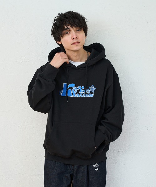 kaoyorinakami パーカー kaonaka unique hoodie / カオナカアップリケ