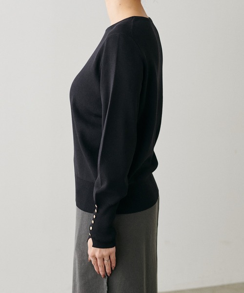 「LARUTA」 長袖ニット FREE グレイッシュベージュ レディース_画像4