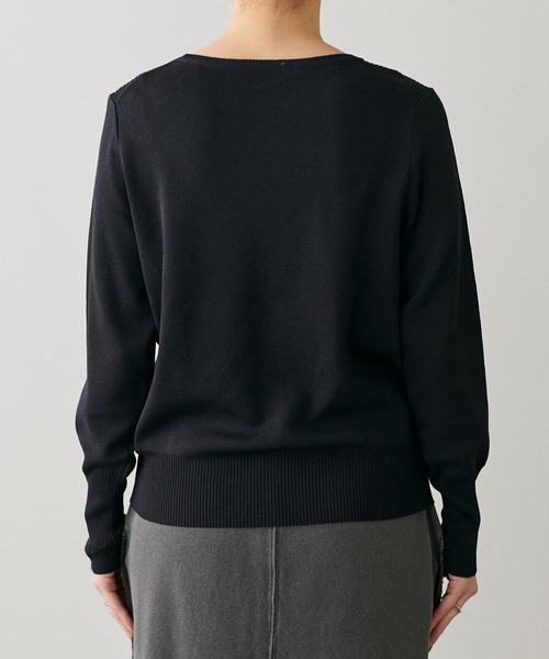 「LARUTA」 長袖ニット FREE グレイッシュベージュ レディース_画像5