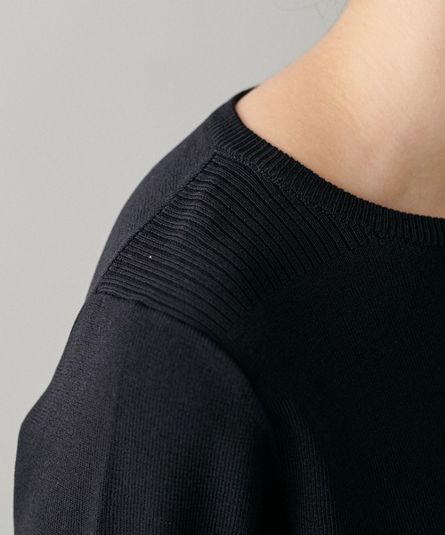 「LARUTA」 長袖ニット FREE グレイッシュベージュ レディース_画像9