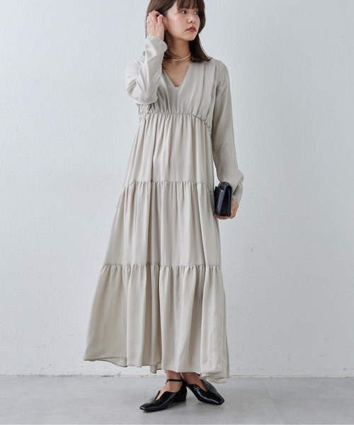 「Drawing Numbers」 長袖ワンピース 38 ブラック レディース_画像2