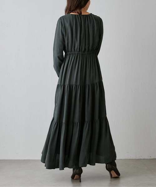 「Drawing Numbers」 長袖ワンピース 38 ブラック レディース_画像6