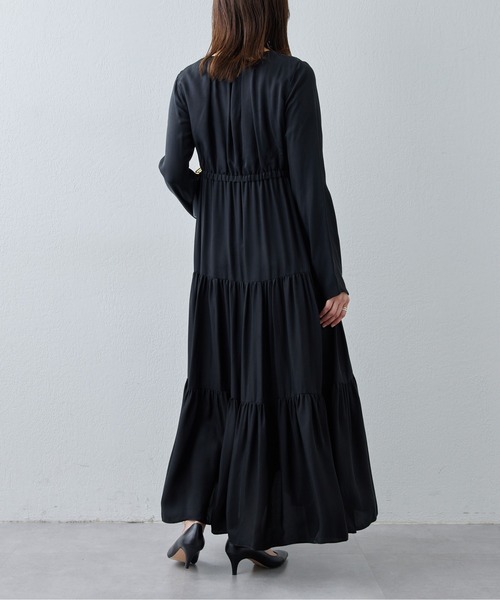 「Drawing Numbers」 長袖ワンピース 38 ブラック レディース_画像10