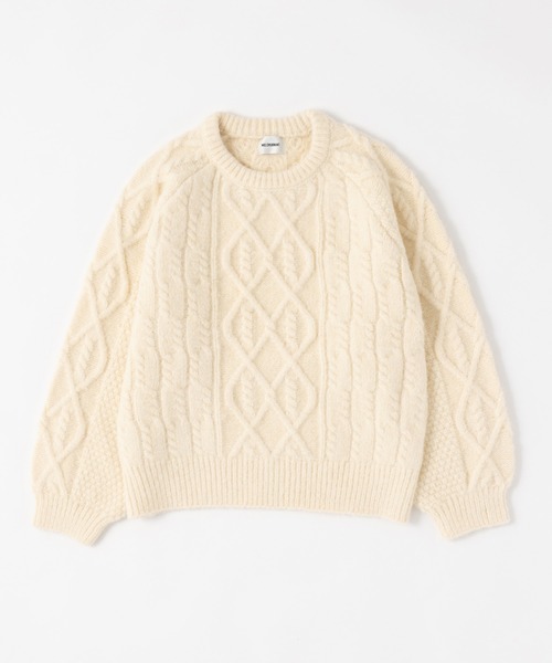 「MIEL CRISHUNANT」 長袖ニット FREE ホワイト レディース_画像2