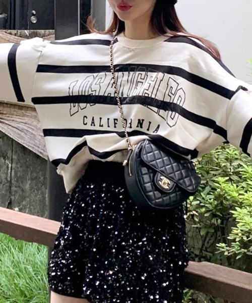 「Riff」 スウェットカットソー FREE オートミール レディース_画像2