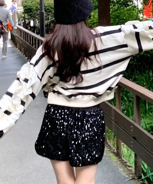 「Riff」 スウェットカットソー FREE オートミール レディース_画像7