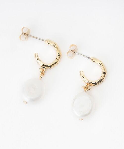 ピアス 淡水バロックパールピアス レディースの画像