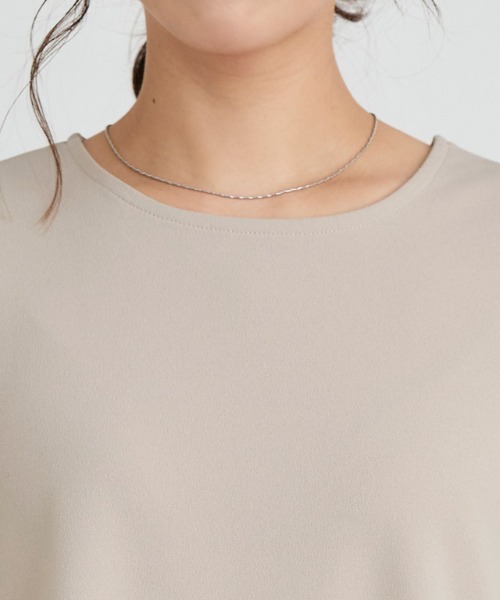 「Pierrot」 長袖カットソー M グレイッシュベージュ レディース_画像2