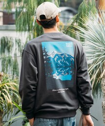 「Foxfire」 スウェットカットソー「FREAK’S STOREコラボ」 MEDIUM チャコールグレー メンズの画像4