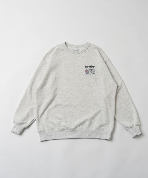 「Foxfire」 スウェットカットソー「FREAK’S STOREコラボ」 MEDIUM チャコールグレー メンズの画像6