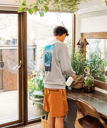 「Foxfire」 スウェットカットソー「FREAK’S STOREコラボ」 MEDIUM チャコールグレー メンズの画像9