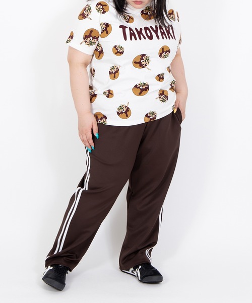 最終値下げPUNYUS 大阪店舗限定 Tシャツ 新品未使用 サイズ4 プニュズ PUNYUS（プニュズ） tシャツ たこ焼き総柄Tシャツ レディース メンズ
