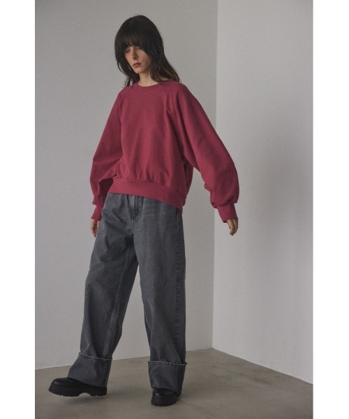 「BLACK BY MOUSSY」 長袖カットソー FREE ピンク レディース_画像8