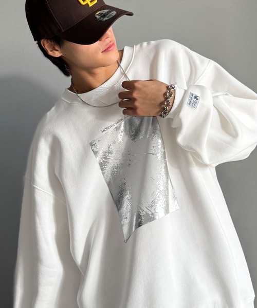 「Classical Origin」 スウェットカットソー LARGE オフホワイト メンズ_画像2