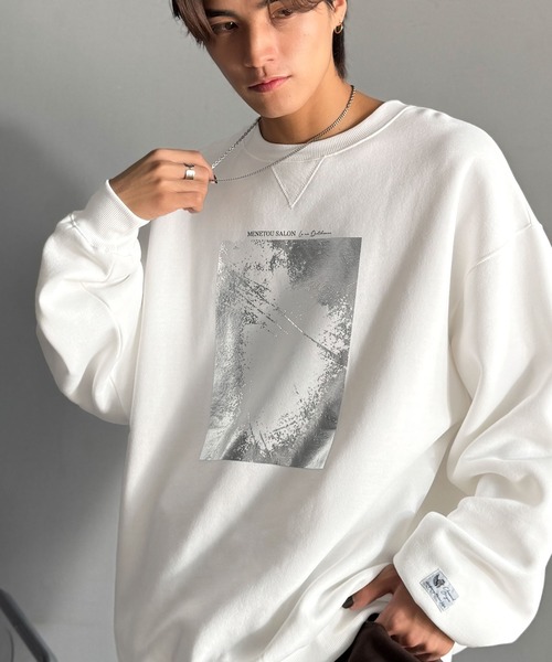 「Classical Origin」 スウェットカットソー LARGE オフホワイト メンズ_画像3