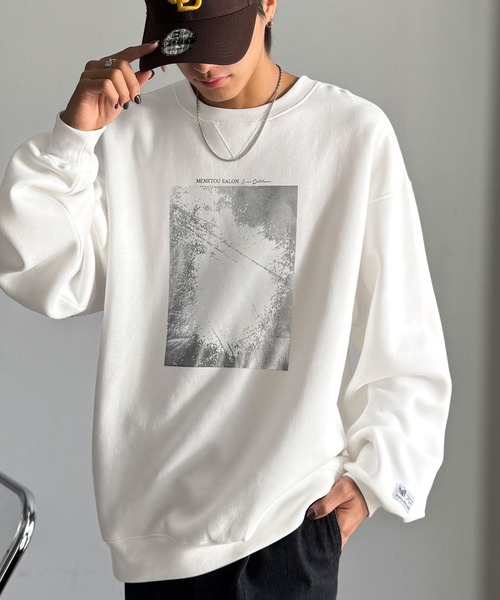 「Classical Origin」 スウェットカットソー LARGE オフホワイト メンズ_画像4