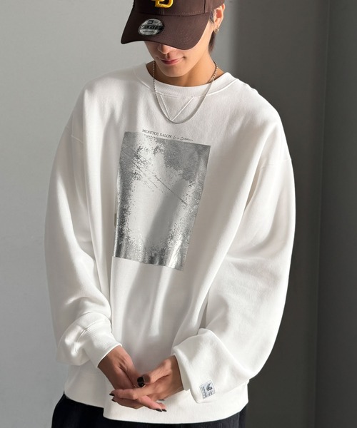 「Classical Origin」 スウェットカットソー LARGE オフホワイト メンズ_画像5