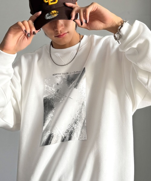 「Classical Origin」 スウェットカットソー LARGE オフホワイト メンズ_画像7