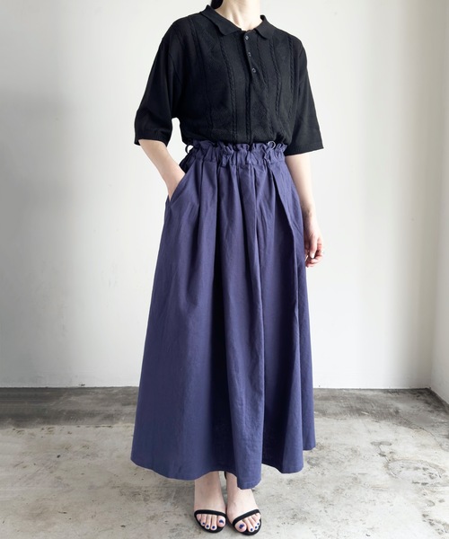 「COMMON WARE」 半袖ニット M ブラック レディース_画像4