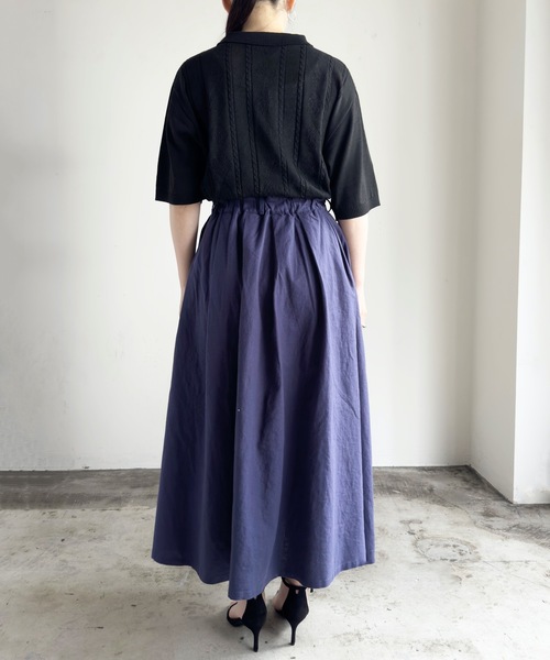 「COMMON WARE」 半袖ニット M ブラック レディース_画像7