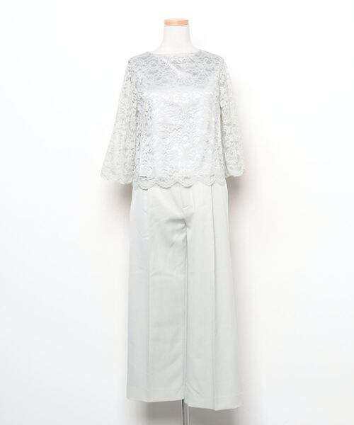 「DRESS LAB」 パンツスーツ M グレー レディース_画像2