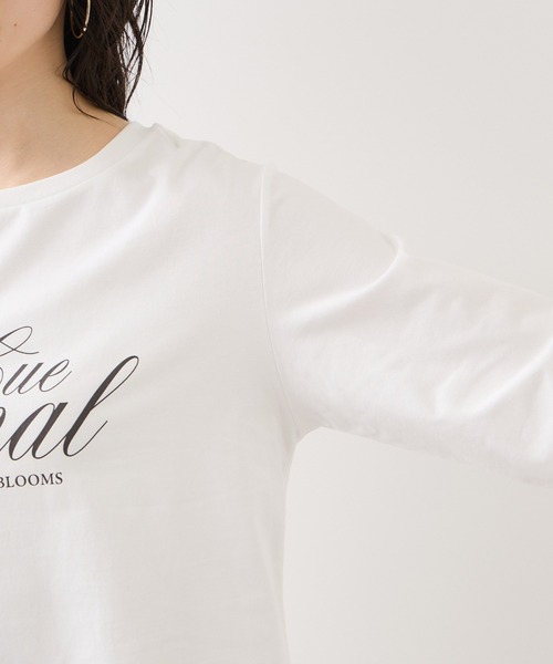 VIS（ビス） tシャツ ロゴ＆フォトアソートプリントロンT レディース