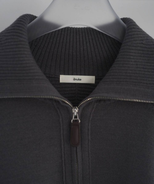 anuke（アンヌーク） ニット セーター Zip Rib Knit レディース