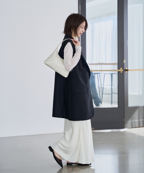 「LE TALON」 フラットサンダル MEDIUM ブラック×ブラック レディース_画像2