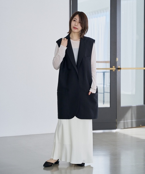 「LE TALON」 フラットサンダル MEDIUM ブラック×ブラック レディース_画像3