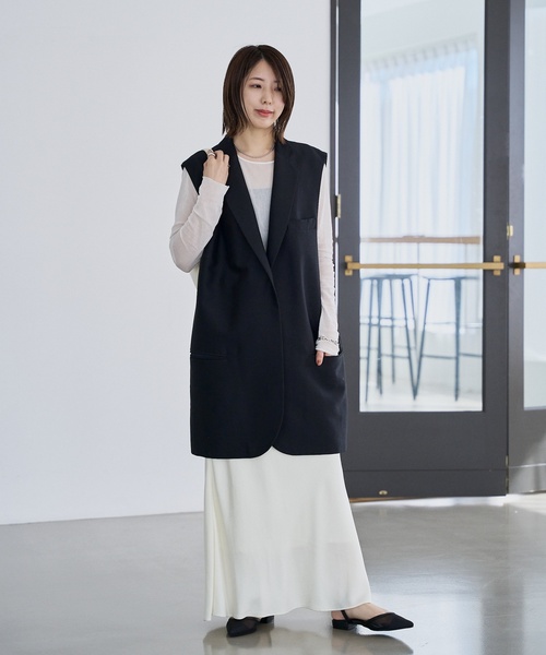 「LE TALON」 フラットサンダル MEDIUM ブラック×ブラック レディース_画像4