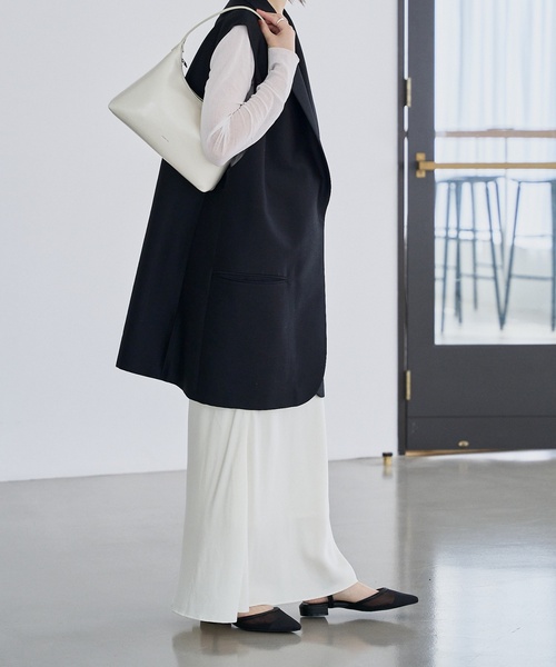 「LE TALON」 フラットサンダル MEDIUM ブラック×ブラック レディース_画像5