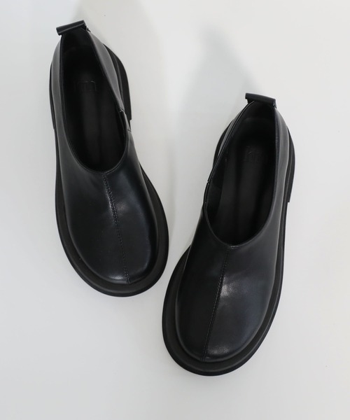 「hiamu」 シューズ 24.0cm ブラック レディース_画像8