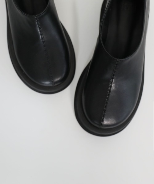 「hiamu」 シューズ 24.0cm ブラック レディース_画像9