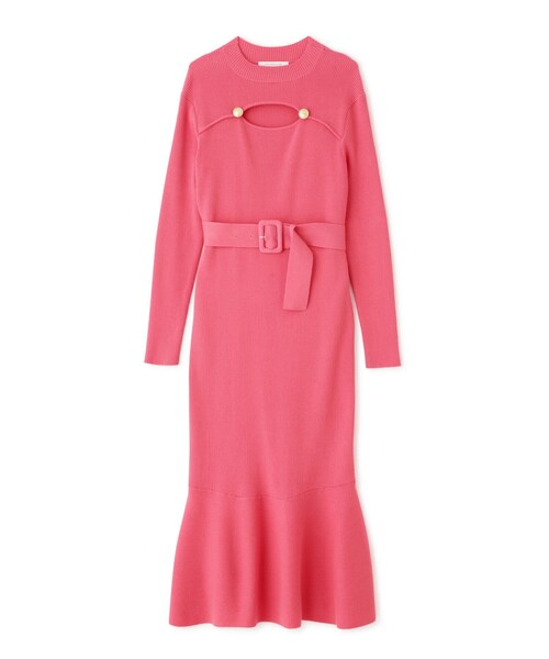 「PINKY\u0026DIANNE」 ニットワンピース 38 ピンク レディースの画像