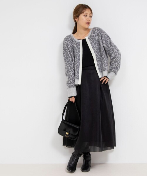 「Rie Miller」 ニットカーディガン 38 ブラウン系その他 レディース_画像2