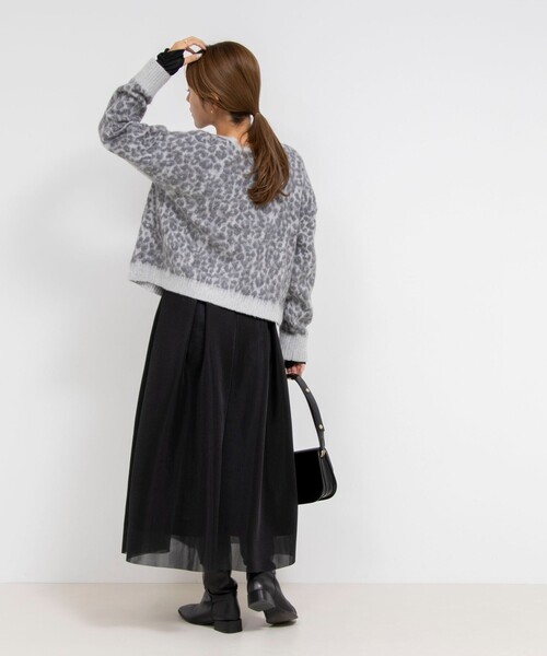 「Rie Miller」 ニットカーディガン 38 ブラウン系その他 レディース_画像3