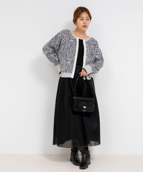 「Rie Miller」 ニットカーディガン 38 ブラウン系その他 レディース_画像4