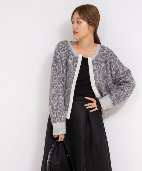 「Rie Miller」 ニットカーディガン 38 ブラウン系その他 レディース_画像8