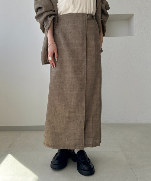 「apres jour clair」 スカート X-LARGE ブラウン系その他 レディース_画像5
