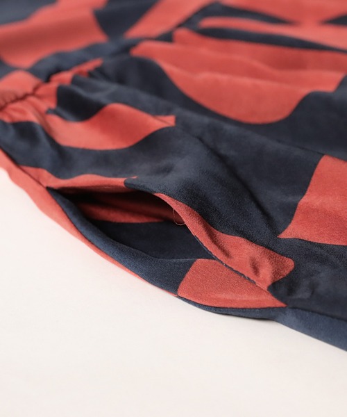 「antiqua」 「pattern torso」長袖ワンピース P ブルー系その他 レディース_画像8