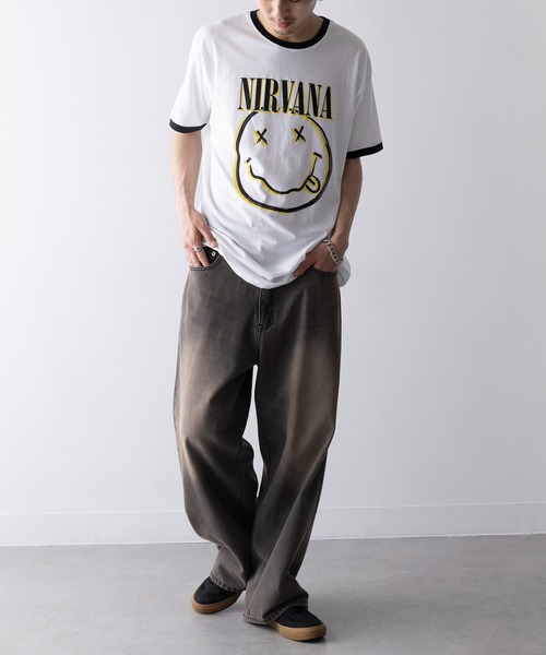 「ROCK-OFF」 半袖Tシャツ L グレー メンズ_画像3