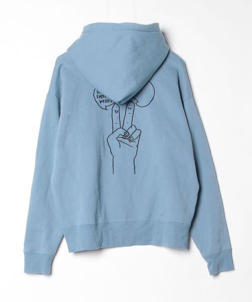「Mark Gonzales」 プルオーバーパーカー MEDIUM ブルー メンズ_画像2