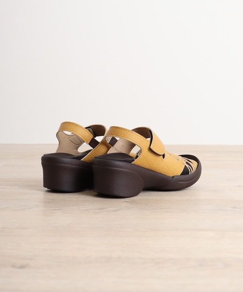 「Re:getA」 フラットサンダル M カーキ レディース_画像5