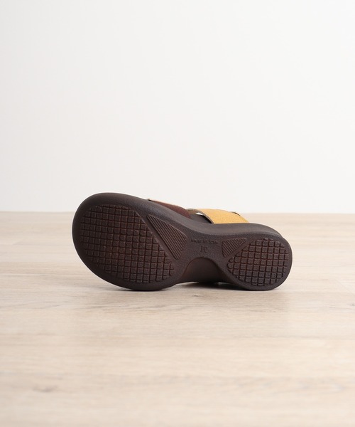 「Re:getA」 フラットサンダル M カーキ レディース_画像6