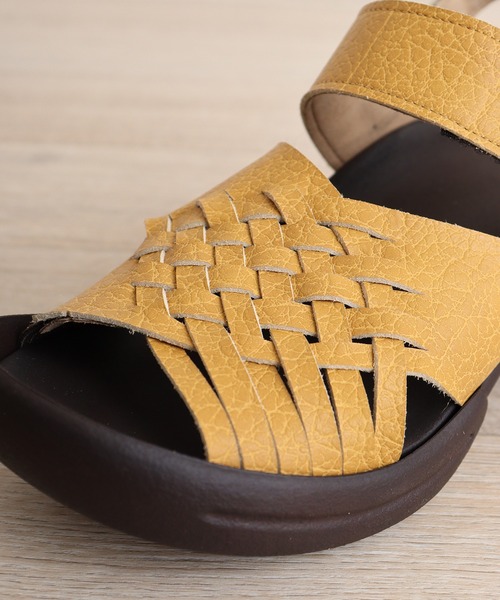 「Re:getA」 フラットサンダル M カーキ レディース_画像7